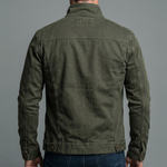 Men's Stand-Collar Zip-Front Utility Jacket