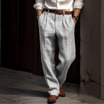 Men's Straight Cut Pleated Pants