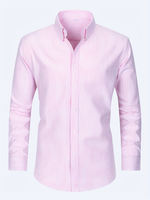 Men's Striped Long Sleeve Button Down Shirt