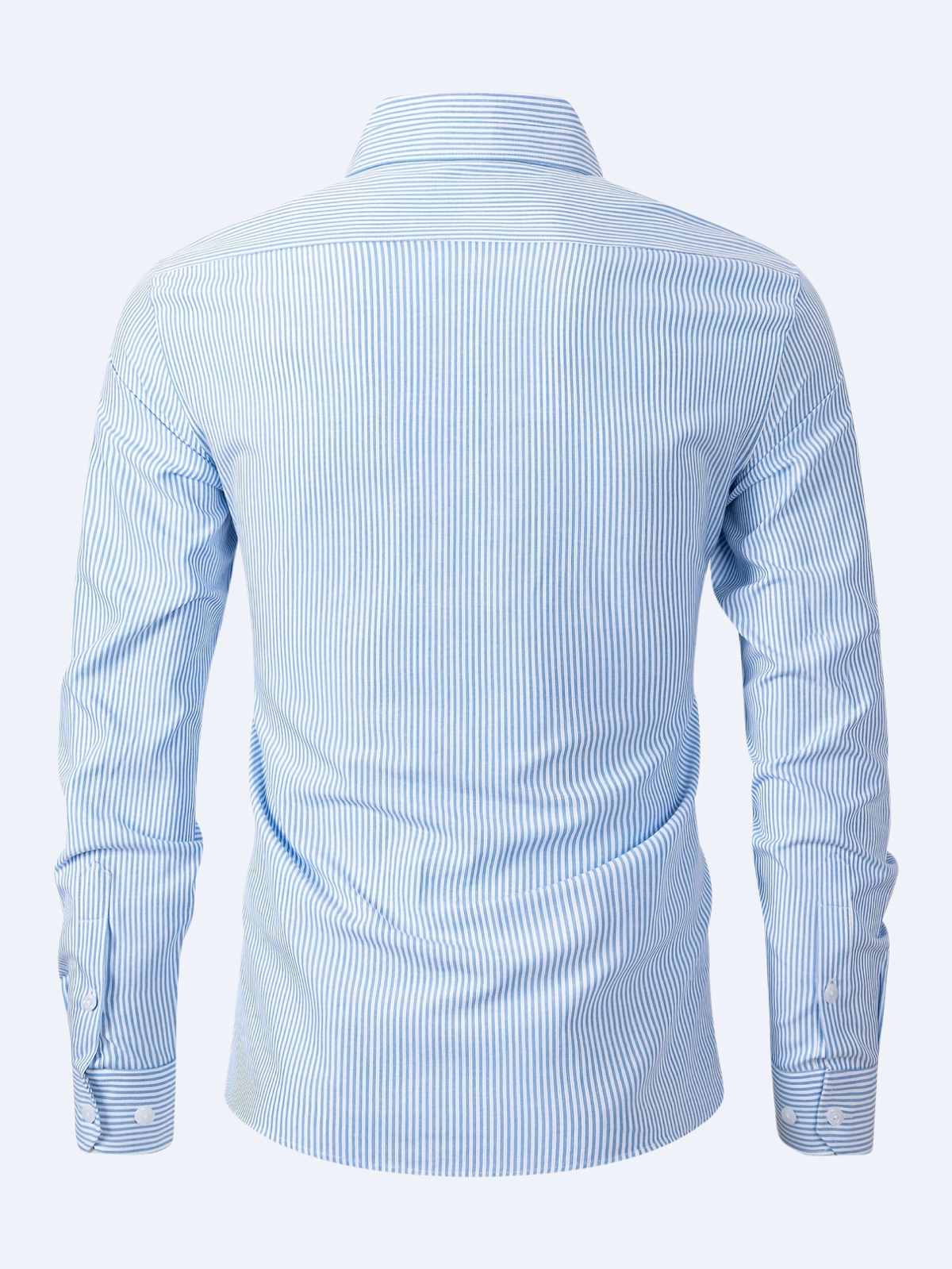 Men's Striped Long Sleeve Button Down Shirt