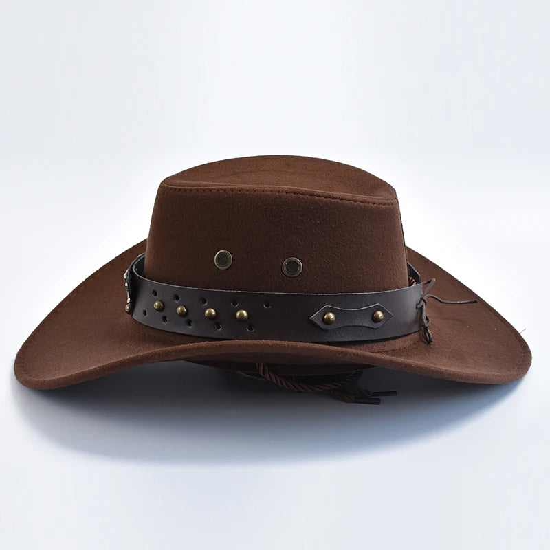 Men’s Stud Detail Western Cowboy Hat