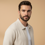 Men’s Textured Zip Up 2 Piece Tracksuit Set