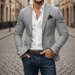 Men's Two-Button Flap-Pocket Blazer