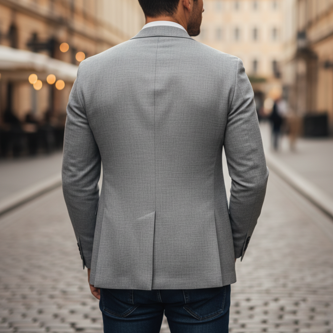 Men's Two-Button Flap-Pocket Blazer