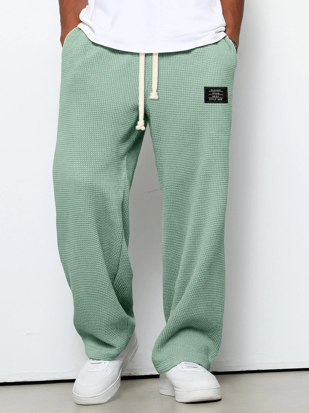 Men’s Waffle Knit Drawstring Sweatpants