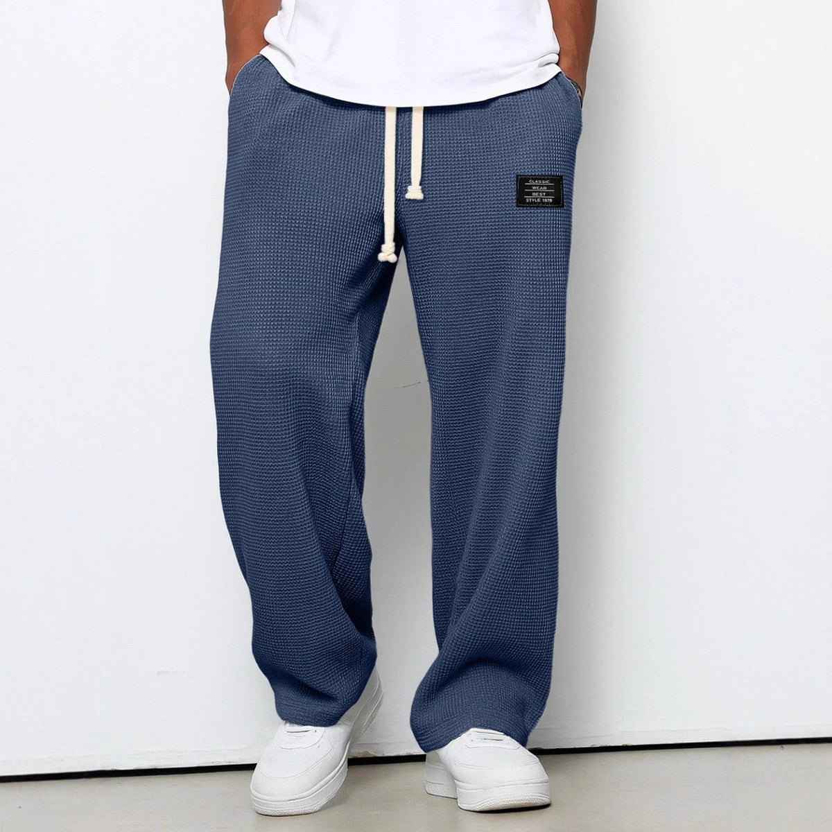 Men’s Waffle Knit Drawstring Sweatpants