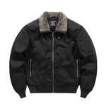 Men’s Zip Front Sherpa Collar Bomber Jacket