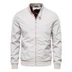 Men’s Zip Front Stand Collar Bomber Jacket