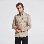 Men’s Zip Pocket Button Down Shirt