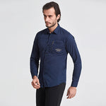 Men’s Zip Pocket Button Down Shirt