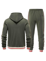 Men’s Zip Up Hoodie and Jogger Pants 2 Piece Tracksuit Set