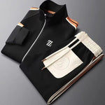 Men’s Zip Up Jacket and Jogger Pants 2 Piece Tracksuit Set