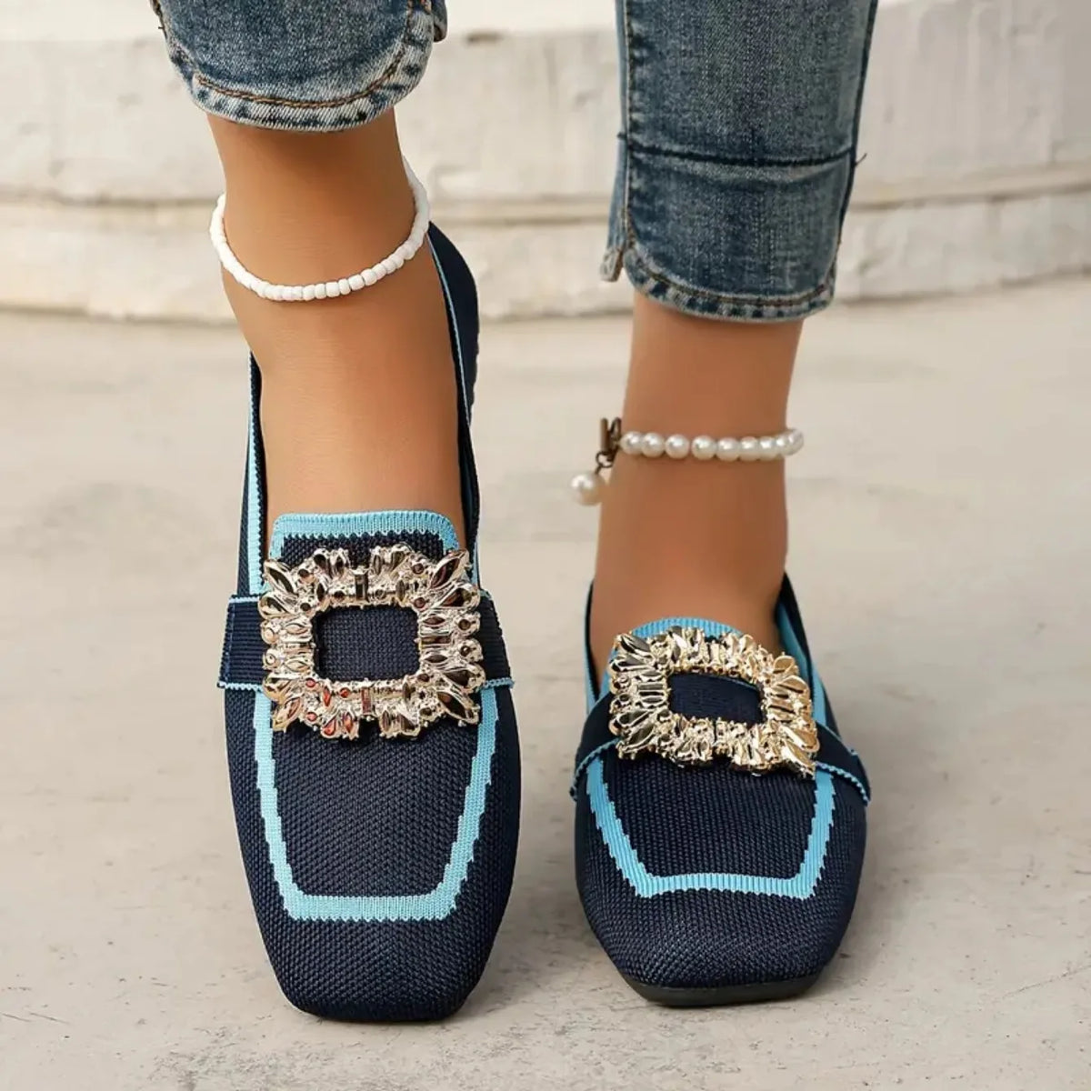 Women’s Closed-Toe Buckle Slip-On Loafers