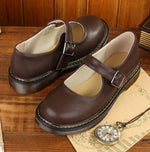 Women’s Closed-Toe Buckle Strap Mary Jane Shoes