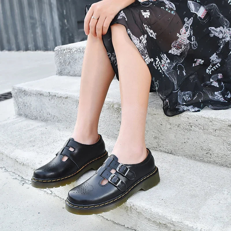 Women’s Closed-Toe Double Strap Mary Jane Shoes