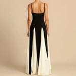 Women’s Contrast Panel Maxi Wedding Guest Dress