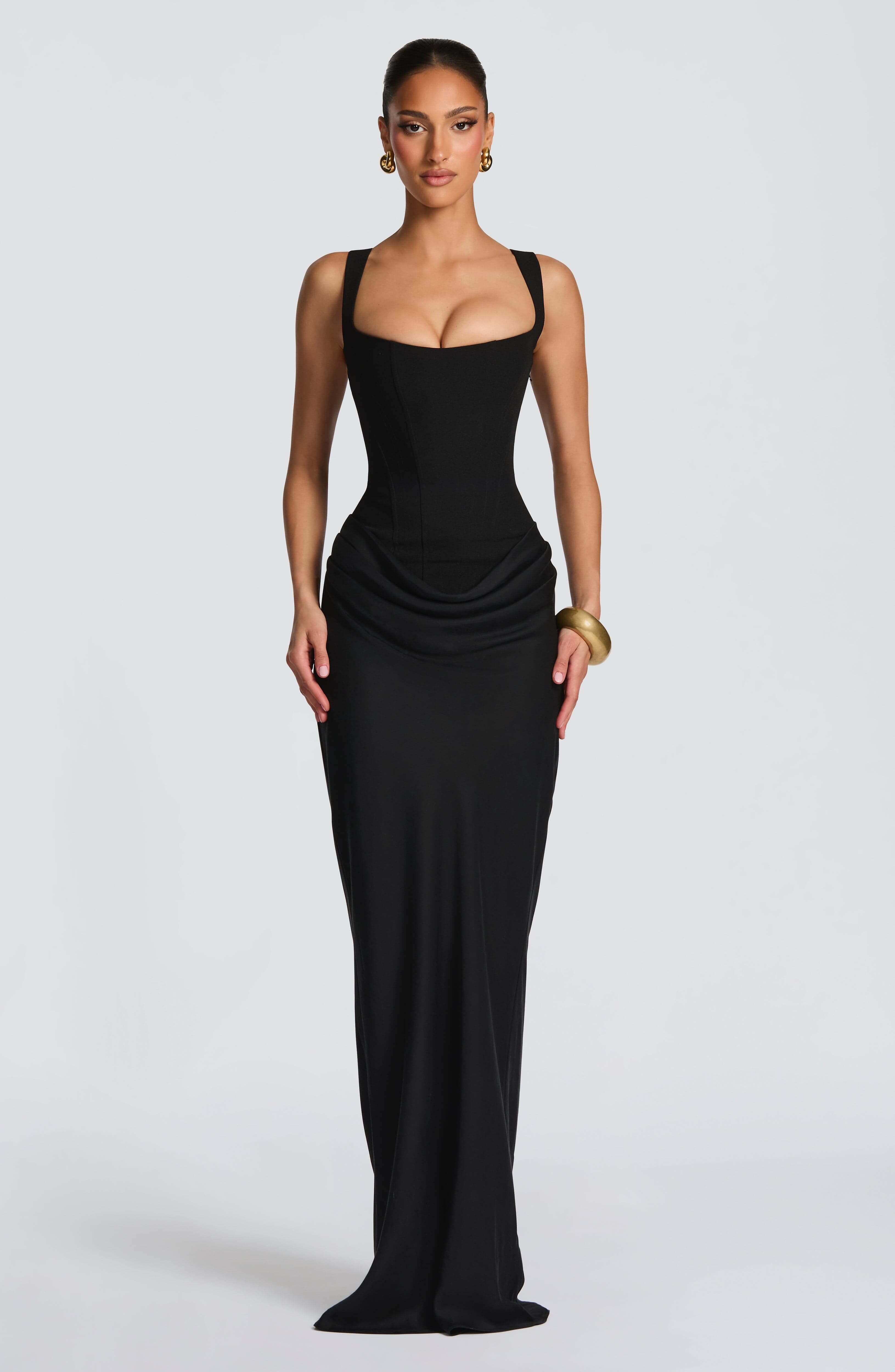 Women's Corset Maxi Wedding Guest Dress Marlow & Quinn Women's Corset Maxi Wedding Guest Dress Marlow & Quinn