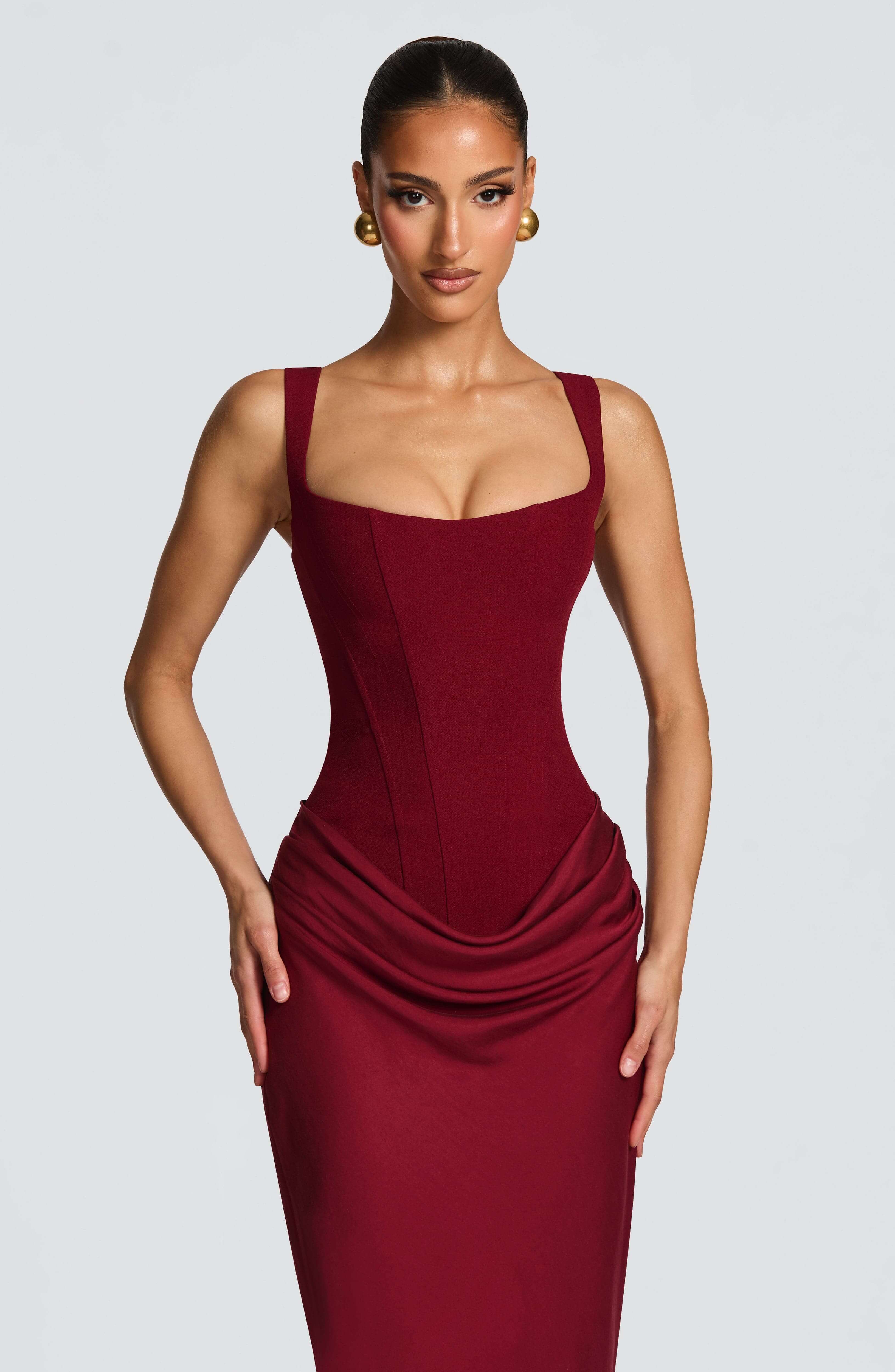 Women's Corset Maxi Wedding Guest Dress Marlow & Quinn Women's Corset Maxi Wedding Guest Dress Marlow & Quinn