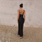 Women’s Cowl Neck Maxi Wedding Guest Dress