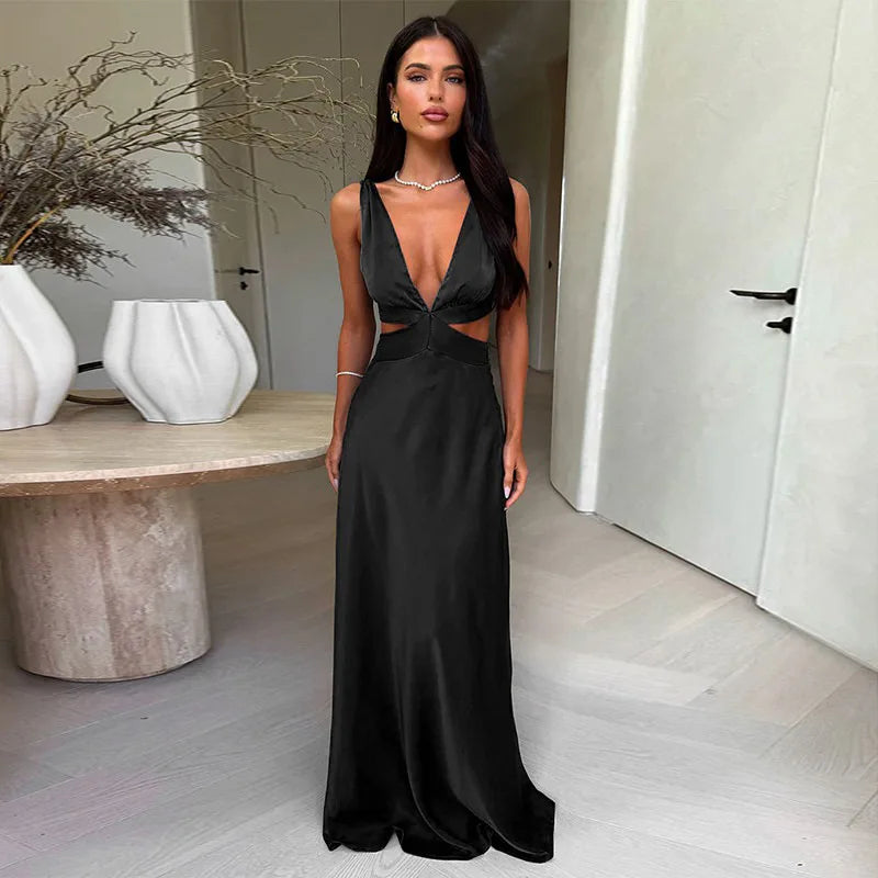 Women’s Cut-Out Maxi Wedding Guest Dress