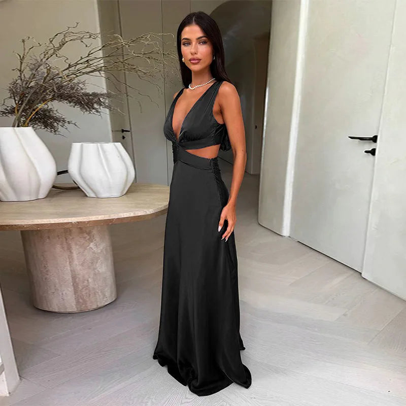 Women’s Cut-Out Maxi Wedding Guest Dress