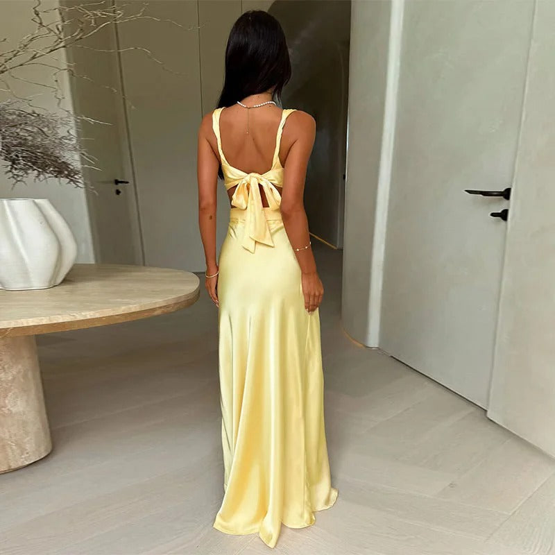 Women’s Cut-Out Maxi Wedding Guest Dress