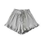 Women’s Elastic Waist Ruffle Shorts