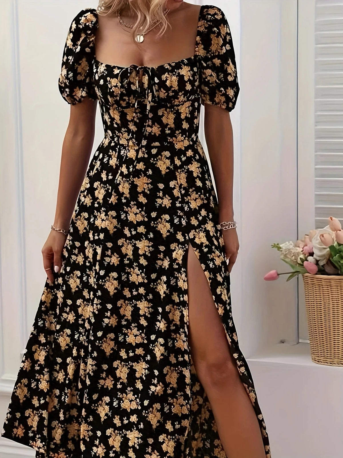 Women’s Floral Summer Midi Dress