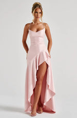 Women’s High Slit Maxi Wedding Guest Dress