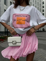 Women’s High Waisted Flared Mini Skort