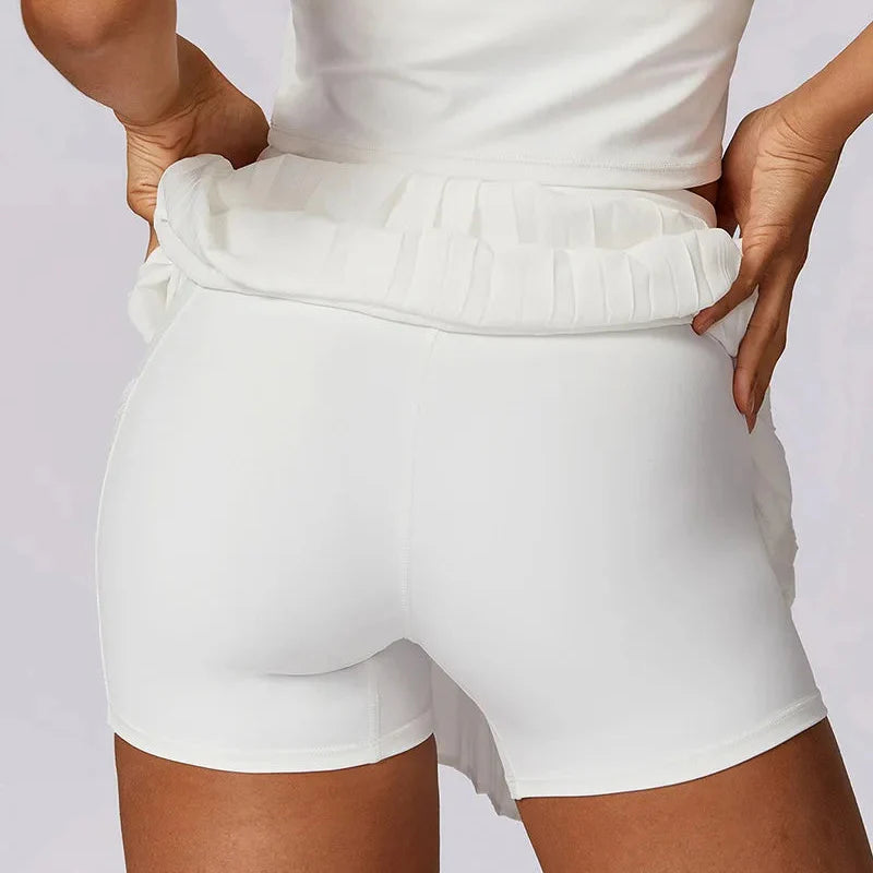 Women’s High Waisted Pleated Mini Skort