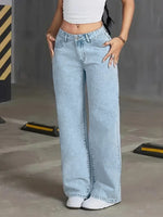 Women’s High Waisted Wide Leg Denim Jeans