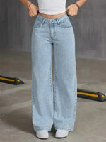 Women’s High Waisted Wide Leg Denim Jeans