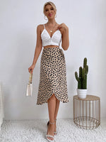 Women’s High Waisted Wrap Midi Skirt