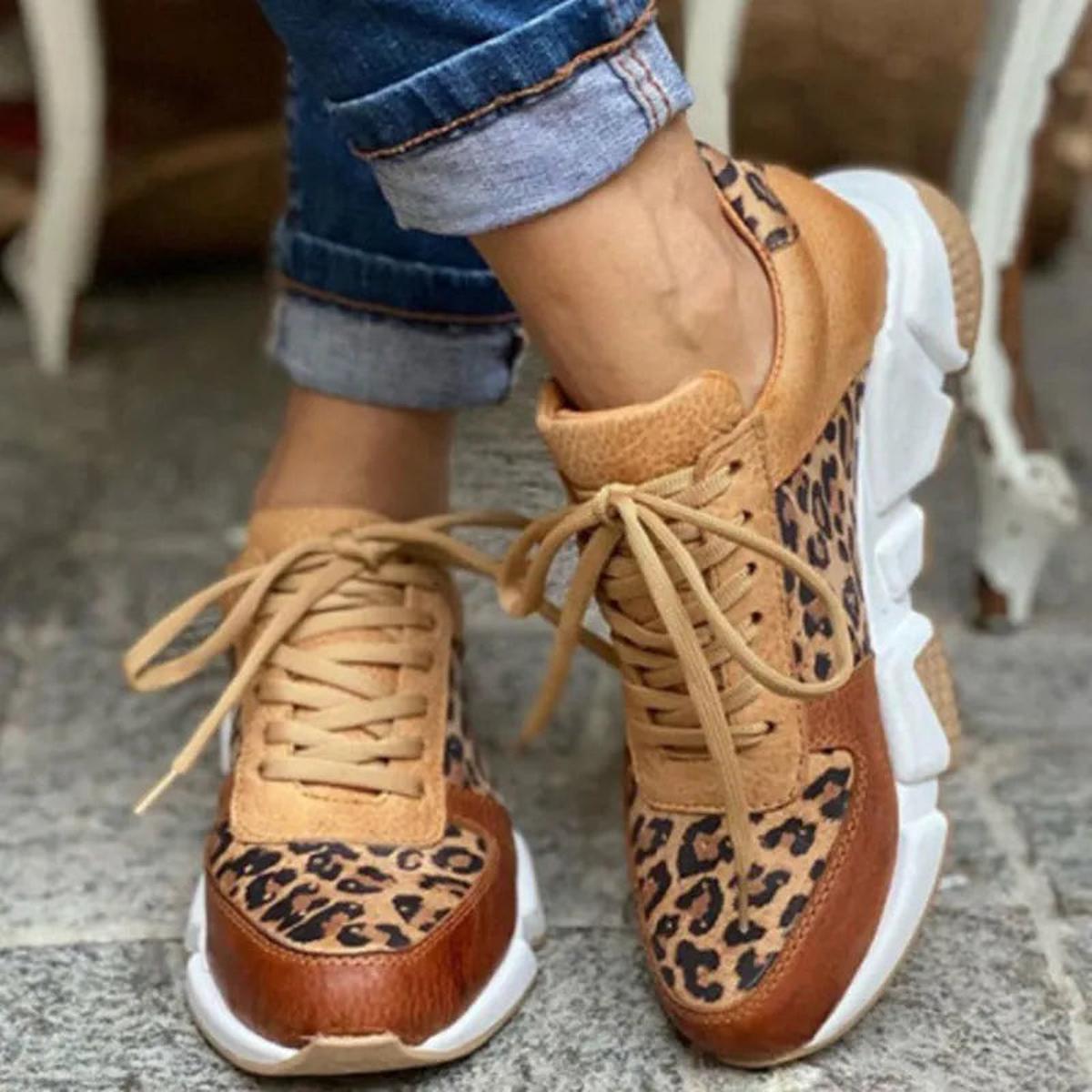 Women’s Lace-Up Chunky Sole Sneakers