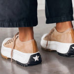 Women’s Lace-Up Low-Top Platform Sneakers