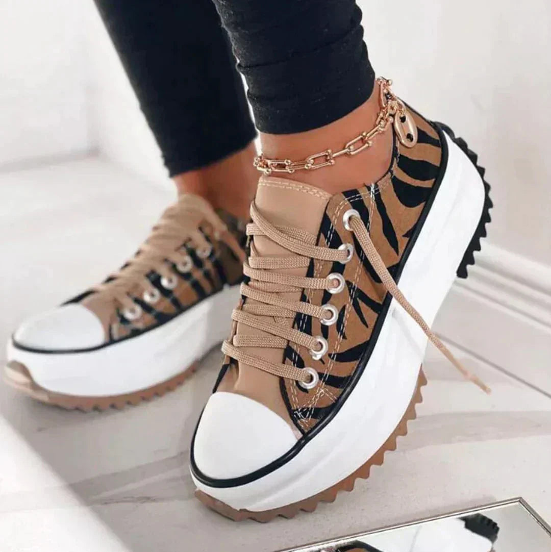 Women’s Lace-Up Low-Top Platform Sneakers