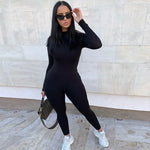 Women’s Long Sleeve Bodycon Jumpsuit