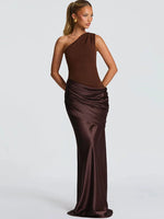 Women’s One Shoulder Maxi Wedding Guest Dress