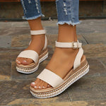 Women’s Open-Toe Ankle Strap Platform Sandals