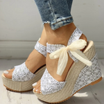 Women’s Open-Toe Espadrille Wedge Sandals