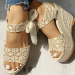 Women’s Open-Toe Espadrille Wedge Sandals