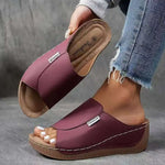 Women’s Open-Toe Platform Slide Sandals