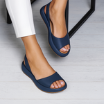 Women’s Open-Toe Slingback Flat Sandals