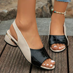 Women’s Open-Toe Slingback Heel Sandals