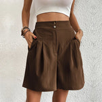 Women’s Pleated Bermuda Shorts