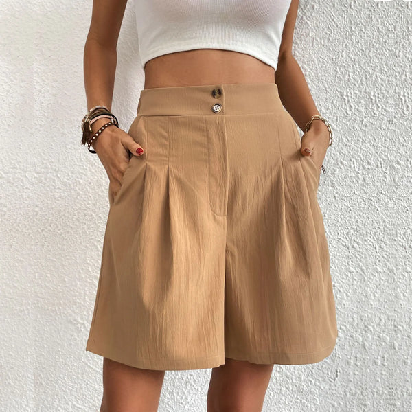 Women’s Pleated Bermuda Shorts