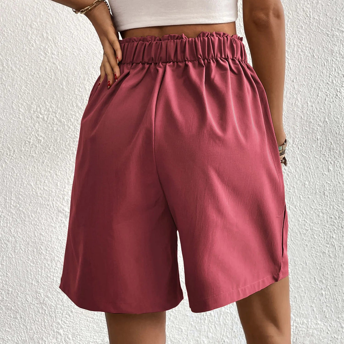 Women’s Pleated Bermuda Shorts