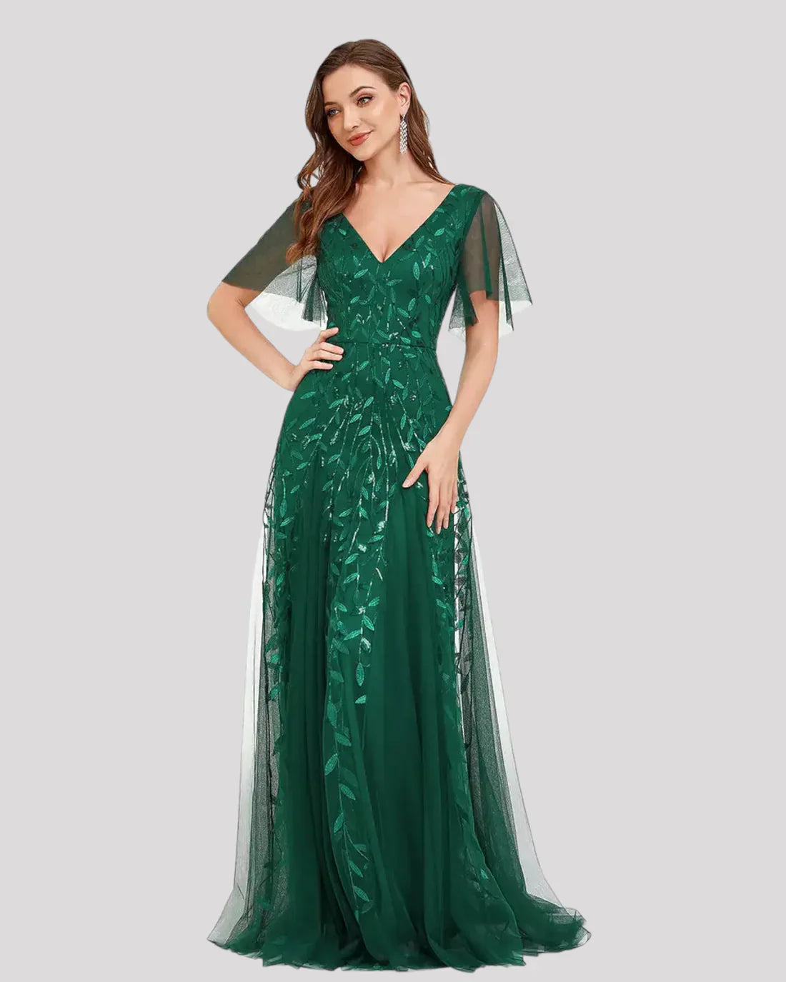 Women’s Sequin Maxi Wedding Guest Dress