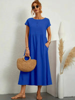 Women’s Short Sleeve Midi Dress